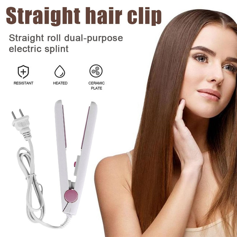 2in1 Hair Straightener Curler Iron