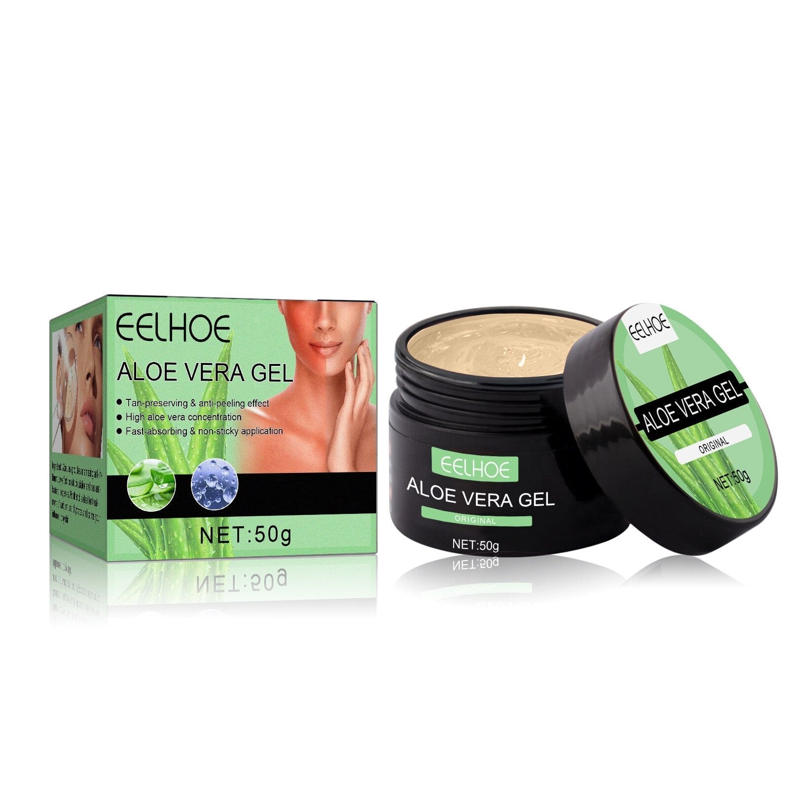 SkinTan Pro -Sunburn and Aloe Vera gel repairing cream (1+1 FREE)